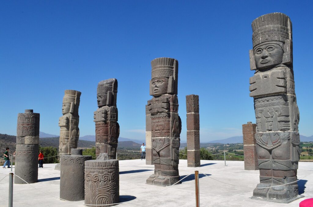 The Tula ruins of the Toltec civilization