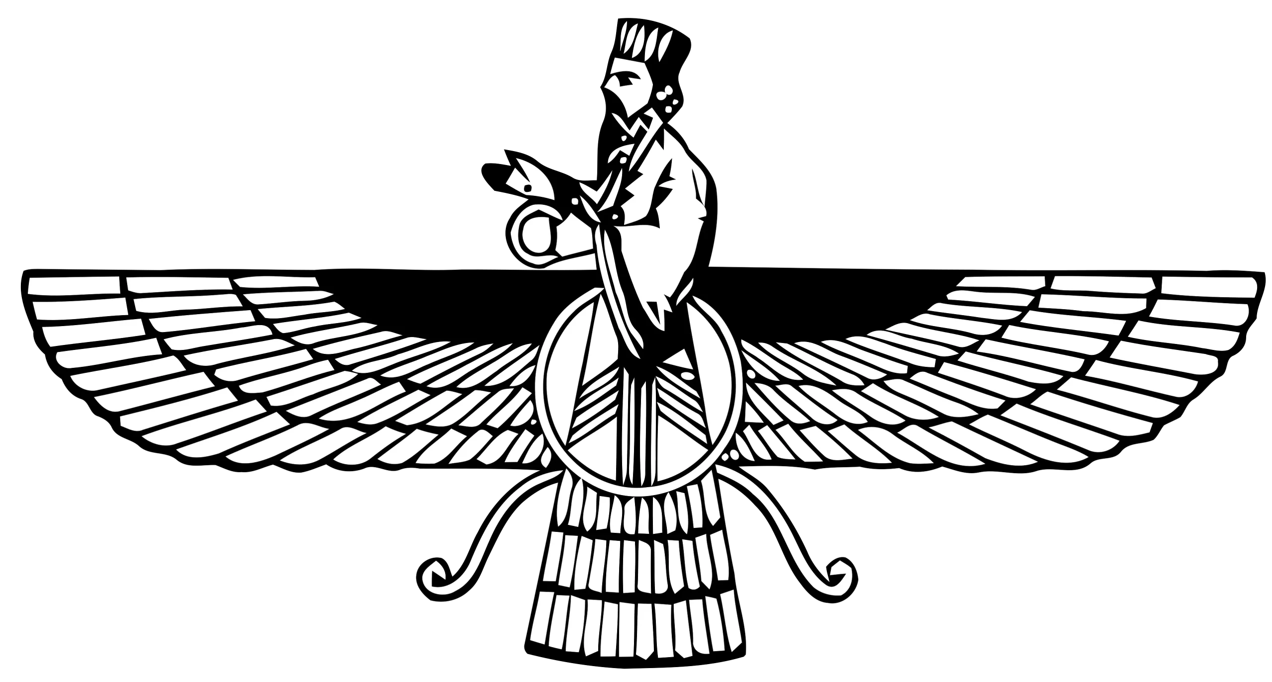 Faravahar, symbol of Ahura Mazda, Zoroastrianism