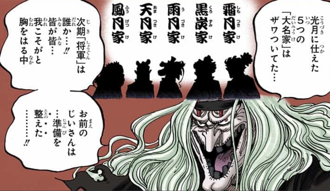 Kozuki retainers, daimyo, and Kurozumi