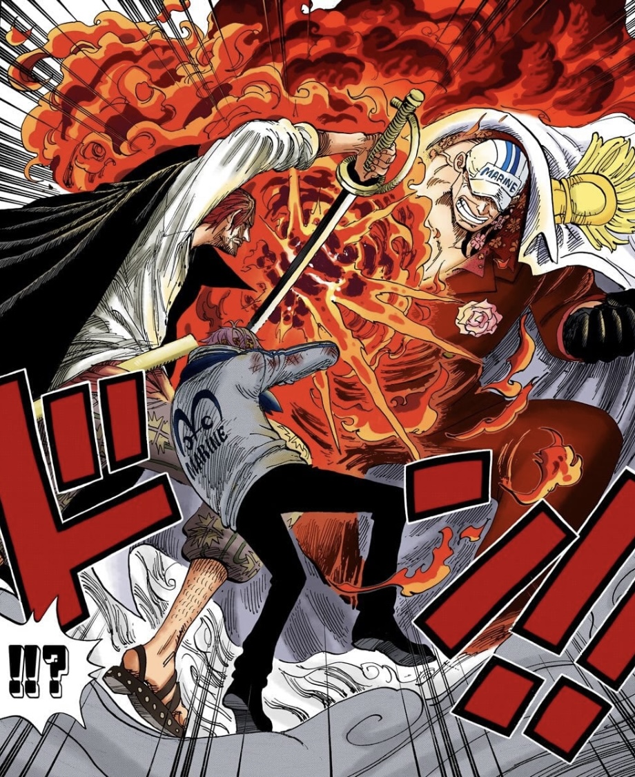 Shanks vs Whitebeard in ONE PIECE vol.59