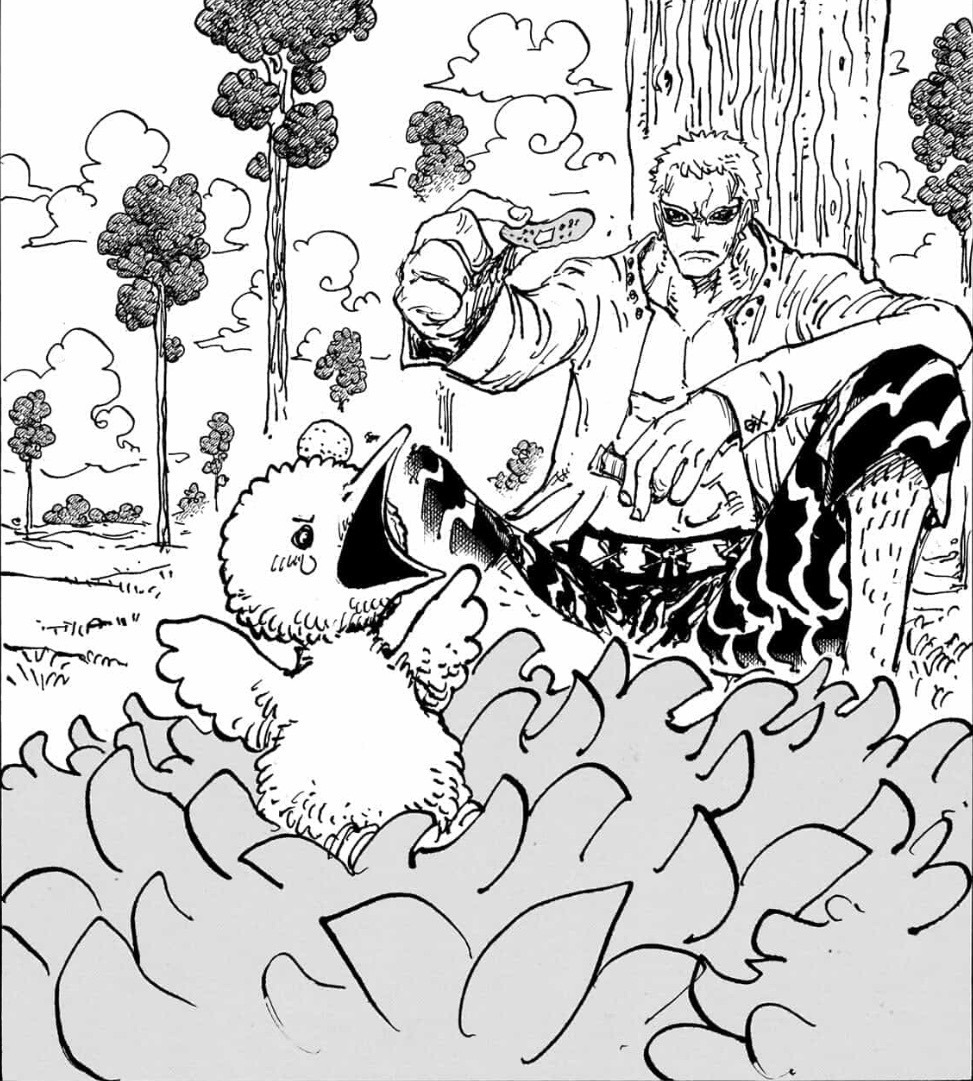 Doflamingo e l'uccellino