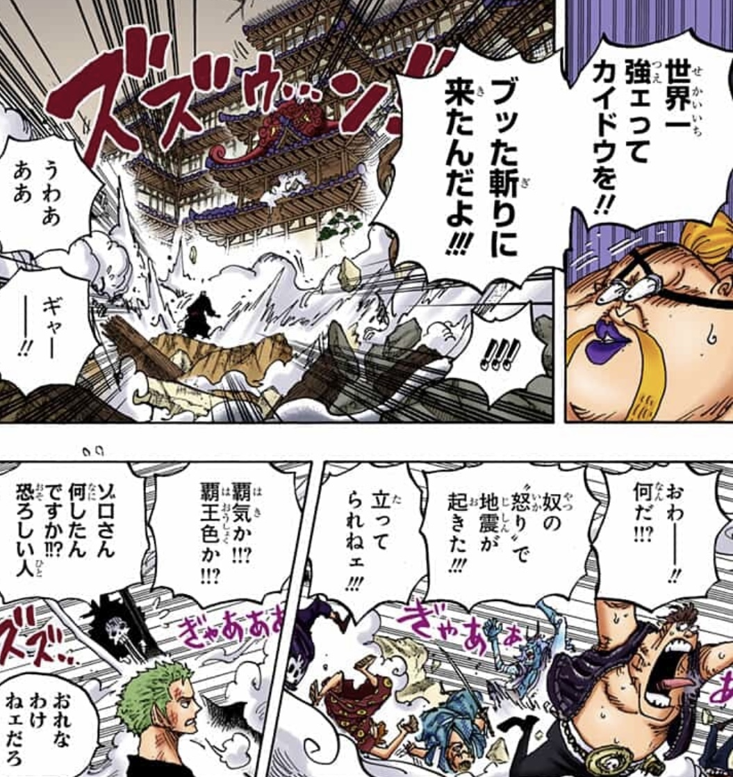 One Piece Vol.99 Zoro Haki del Conquistatore Accenno