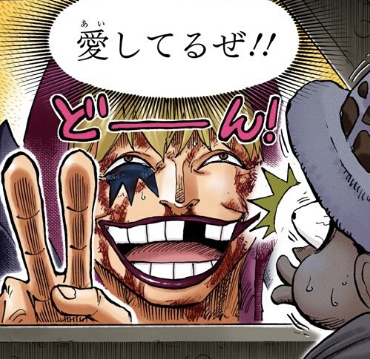 Law e Luffy — scene parallele