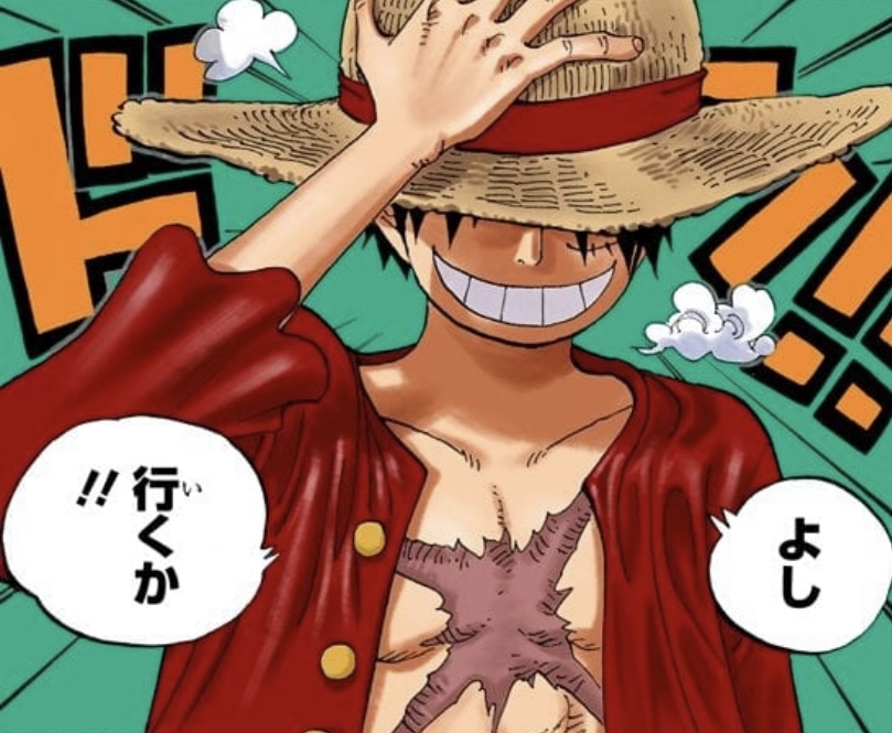 Luffy cicatrice X petto