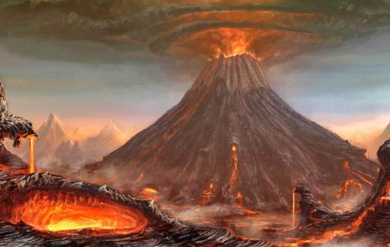 タンボラ山　噴火
