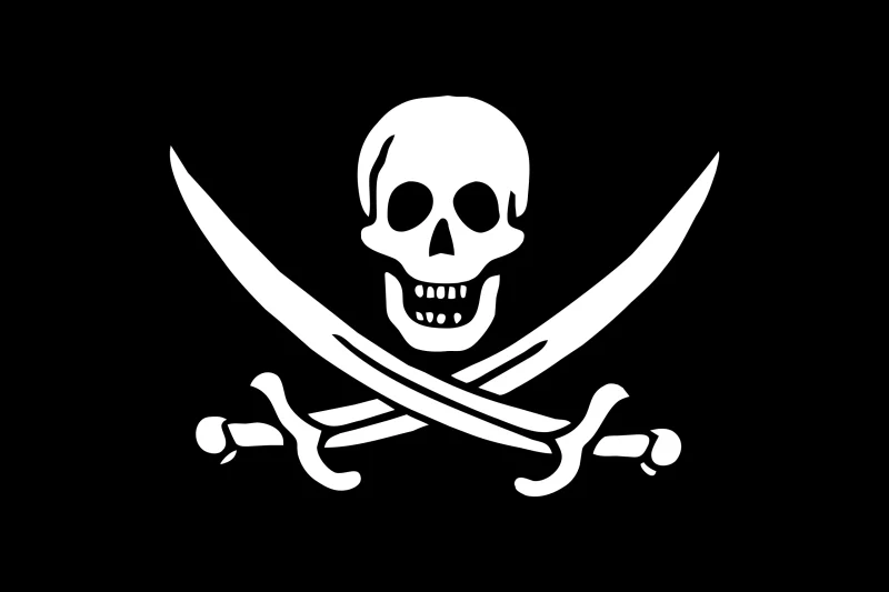 海賊共和国の国旗　ナッソー　ハチノス