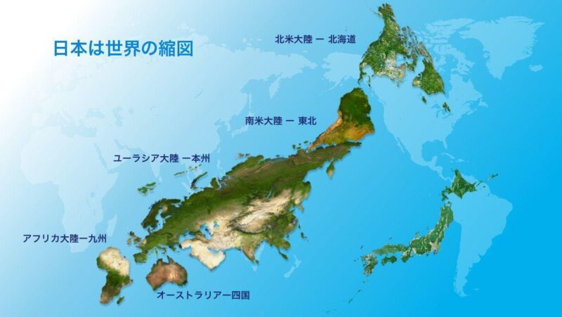 日本は世界の縮図　ワノ国は世界の縮図