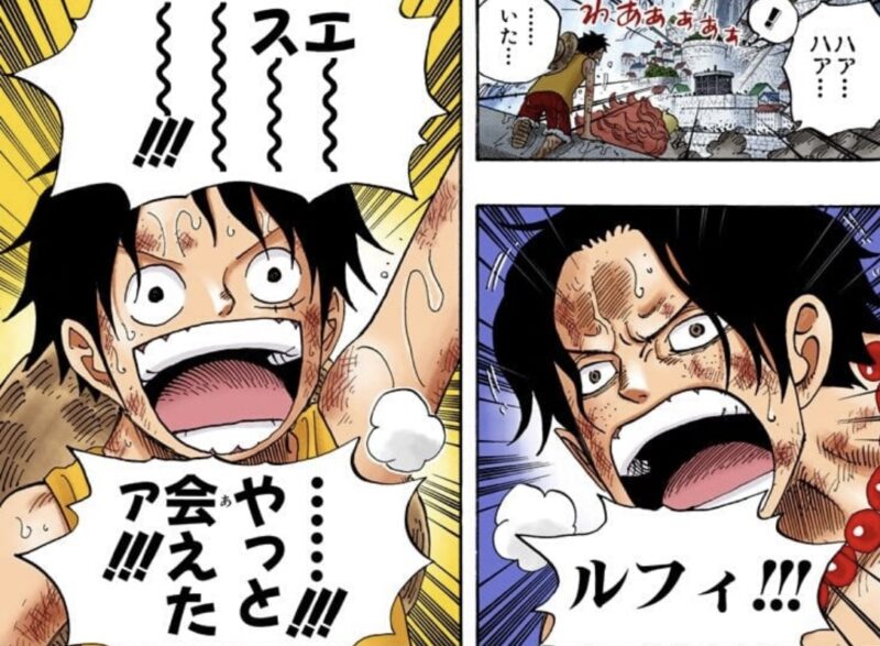 ルフィとエースの再会