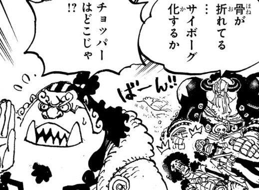 ウソップ　骨が折れた　サイボーグ