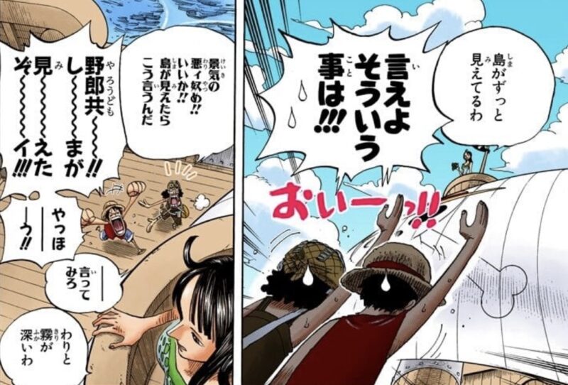 島が見えた　ロビン