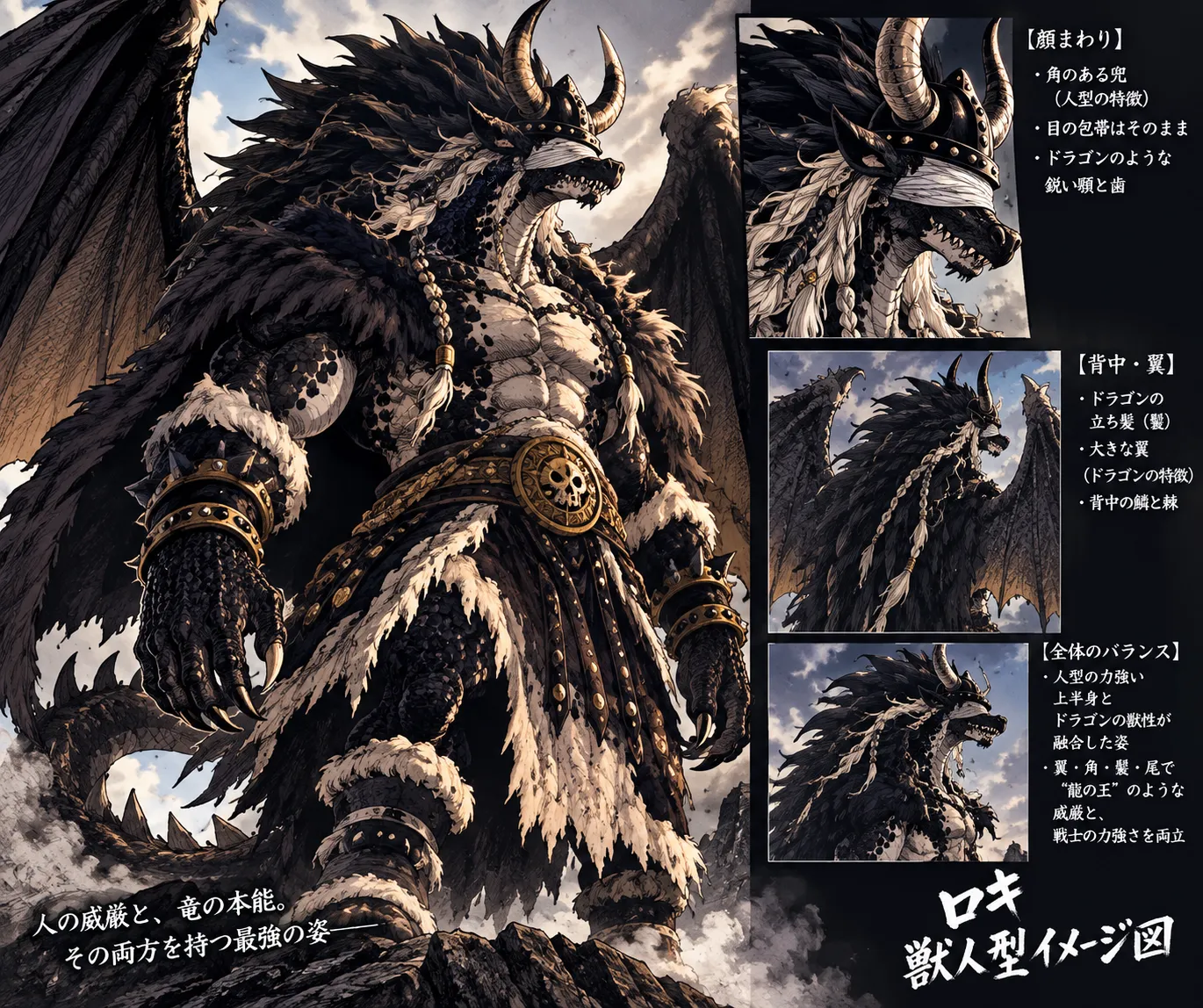 粉絲對洛基獸人型的預測圖(社群插圖)